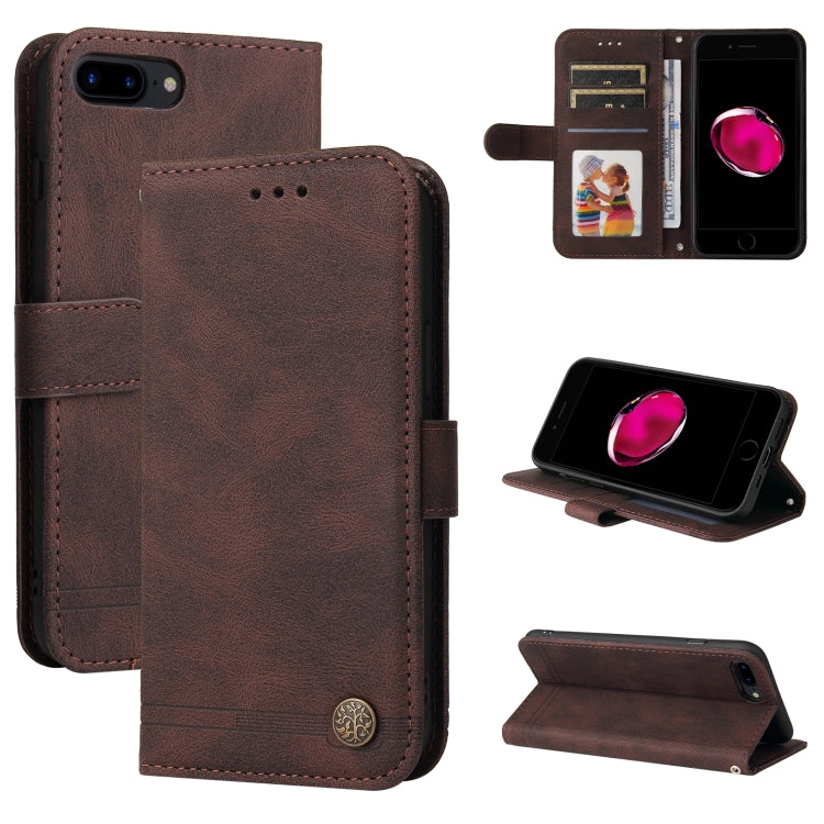 Case – Leather (iPhone 11 Pro) #8 For iPhone 8 Plus 7 Plus Brown