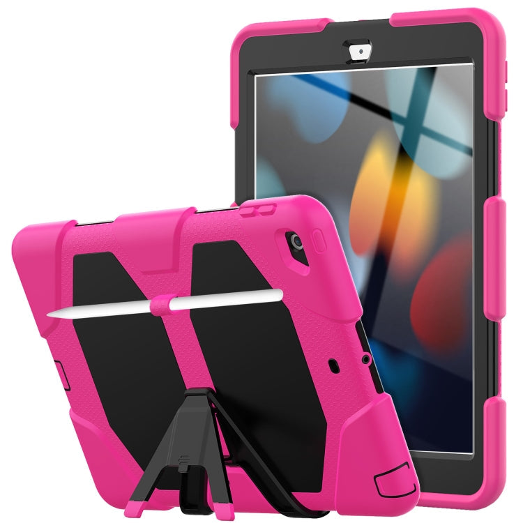 Protective Case – Shockproof, Silicone (iPad 10) #3 For iPad 10.2 2021 2020 2019 Rose Red