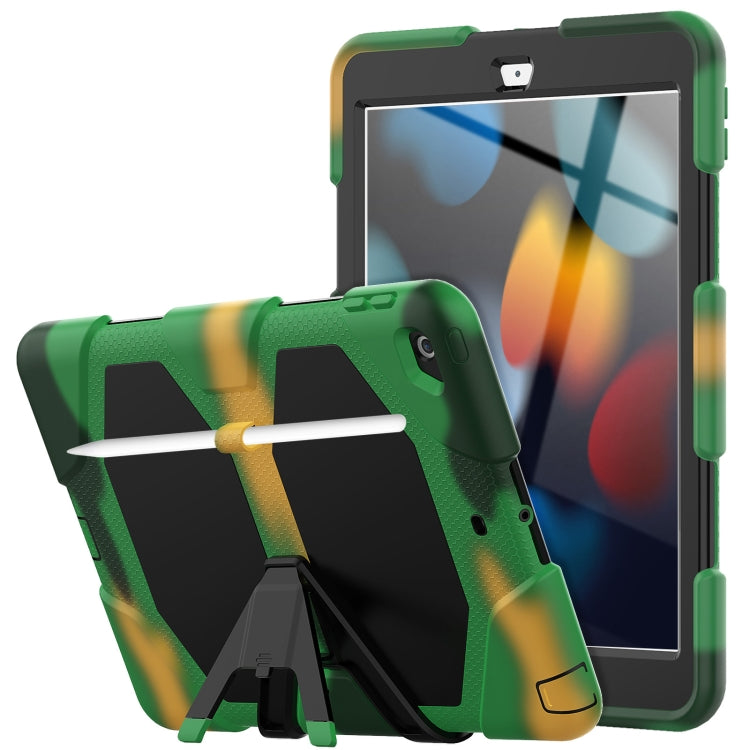 Protective Case – Shockproof, Silicone (iPad 10) #3 For iPad 10.2 2021 2020 2019 Camouflage Army Green