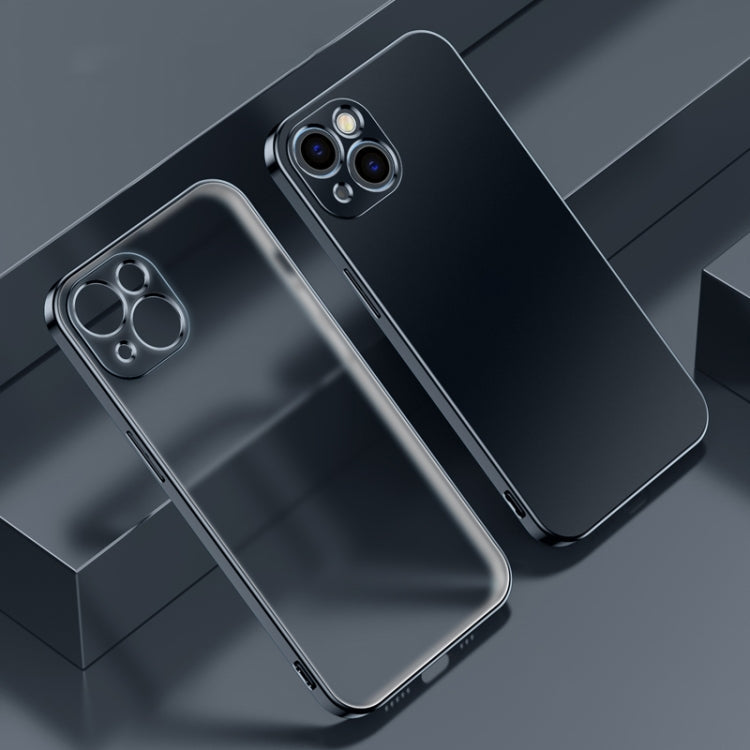 Electroplated Edge Frosted TPU Shockproof Case, For iPhone 13 Pro Max For iPhone 13 Pro Max Black
