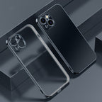 Electroplated Edge Frosted TPU Shockproof Case, For iPhone 13 Pro Max For iPhone 13 Pro Max Black