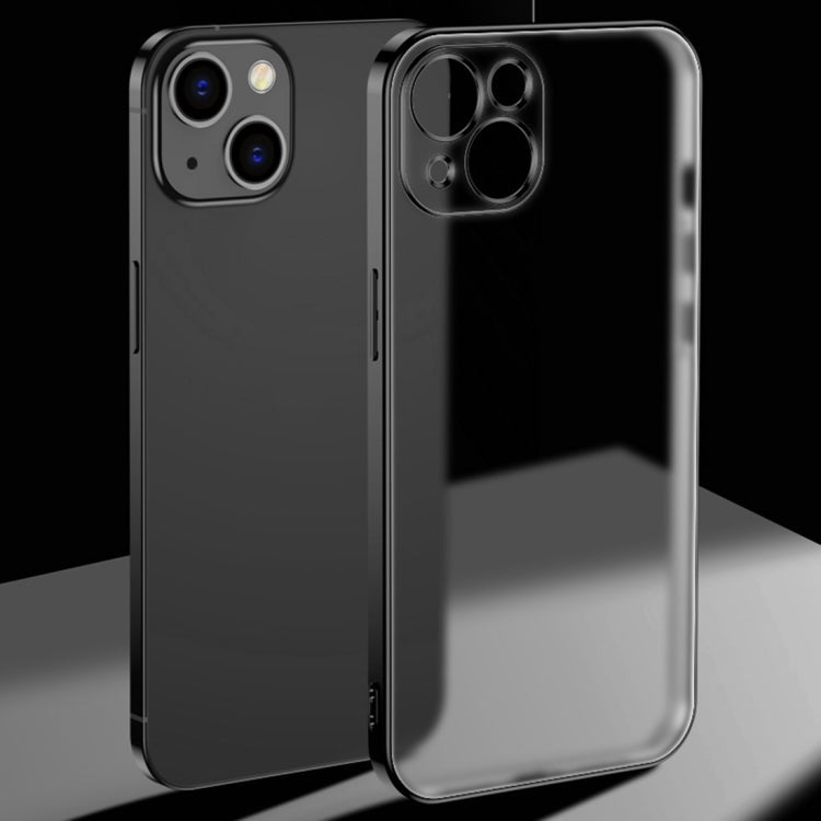 Electroplated Edge Frosted TPU Shockproof Case, For iPhone 13 Pro Max