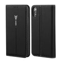 GEBEI PU+TPU Horizontal Flip Protective Case with Holder & Card Slots, For iPhone XR, For iPhone XS Max For iPhone XR Black