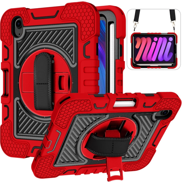 Case – Shockproof, Silicone (iPad mini 2024) For iPad mini 2024 mini 6 Red+Black