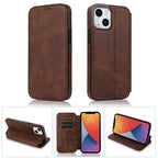 Case – Leather, Magnetic (iPhone 13 mini) #8 For iPhone 13 mini Brown