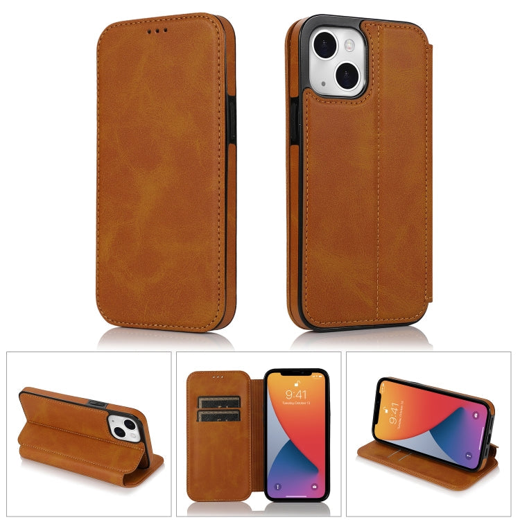 Case – Leather, Magnetic (iPhone 13 mini) #8 For iPhone 13 mini Khaki