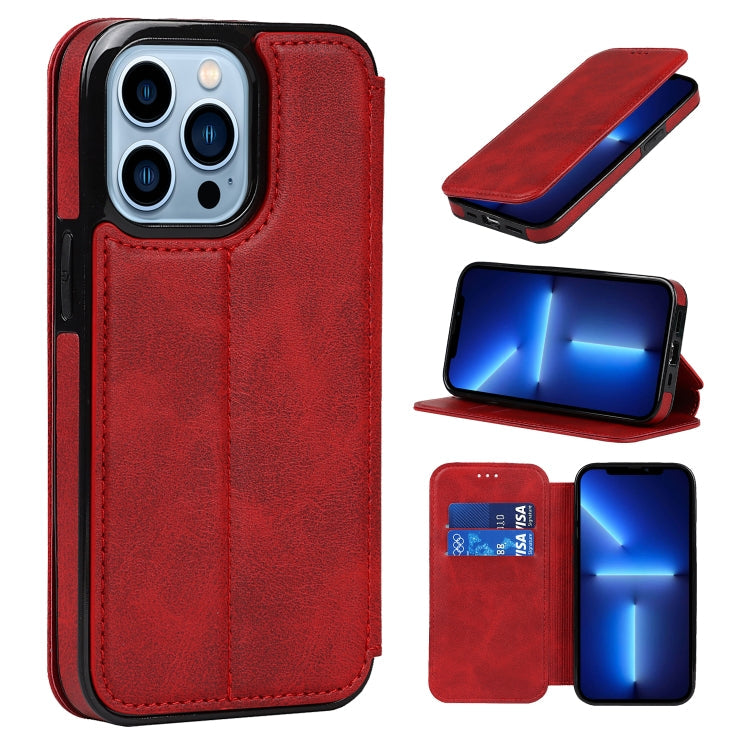 Case – Leather, Magnetic (iPhone 13 mini) #8 For iPhone 13 Pro Max Red