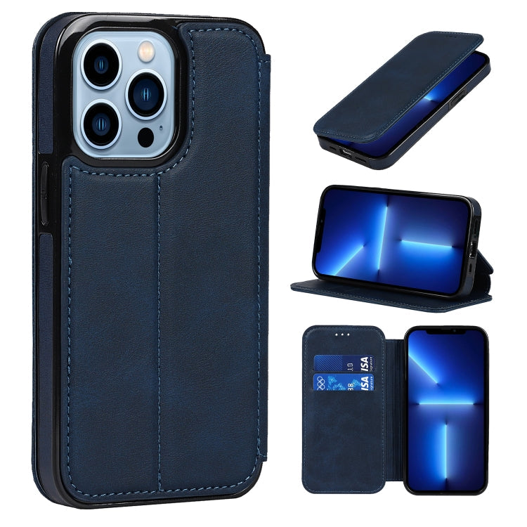 Case – Leather, Magnetic (iPhone 13 mini) #8 For iPhone 13 Pro Max Blue