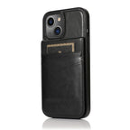 Solid Color PC + TPU Protective Case with Holder & Card Slots, For... (iPhone 13 mini)