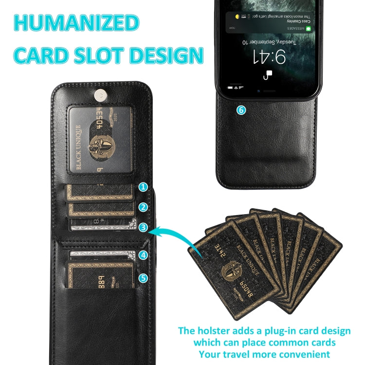Solid Color PC + TPU Protective Case with Holder & Card Slots, For... (iPhone 13 mini)
