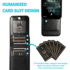Solid Color PC + TPU Protective Case with Holder & Card Slots, For... (iPhone 13 mini)