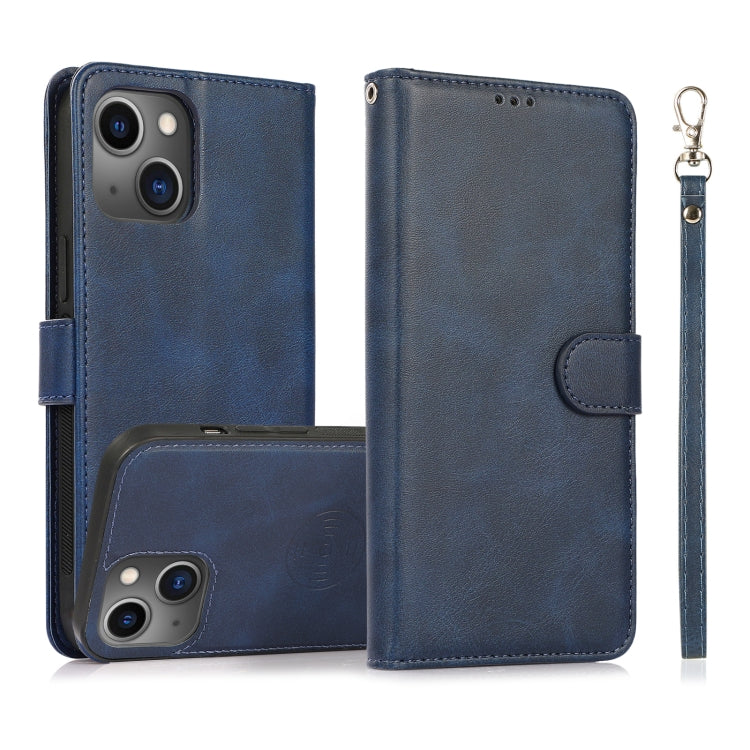 Case – Leather, Magnetic (iPhone 13 mini) #9 For iPhone 13 mini Blue