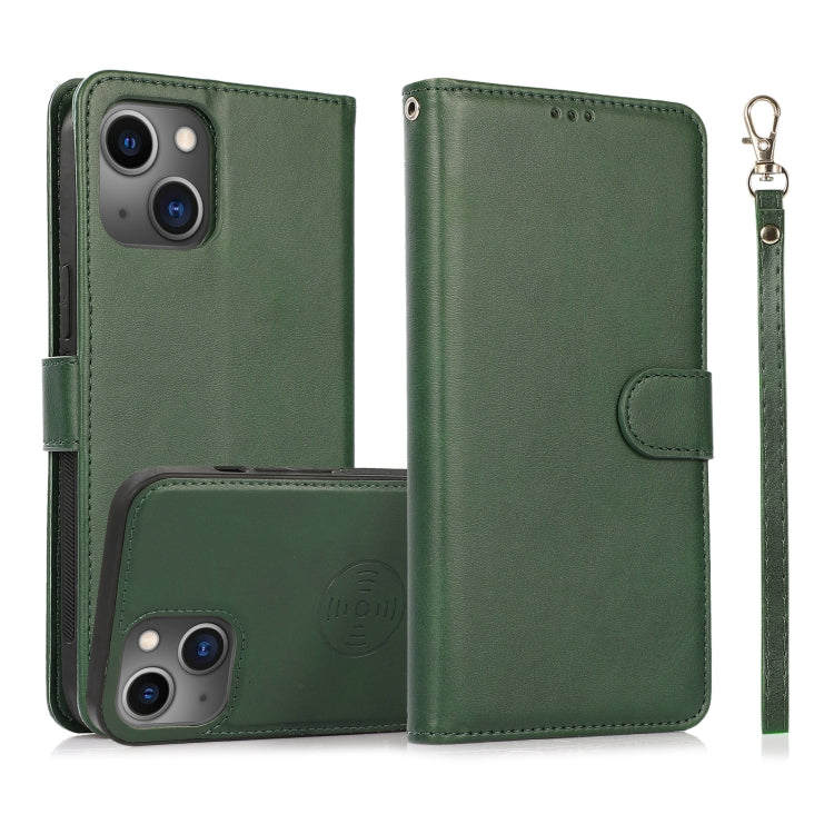 Case – Leather, Magnetic (iPhone 13 mini) #9 For iPhone 13 mini Green