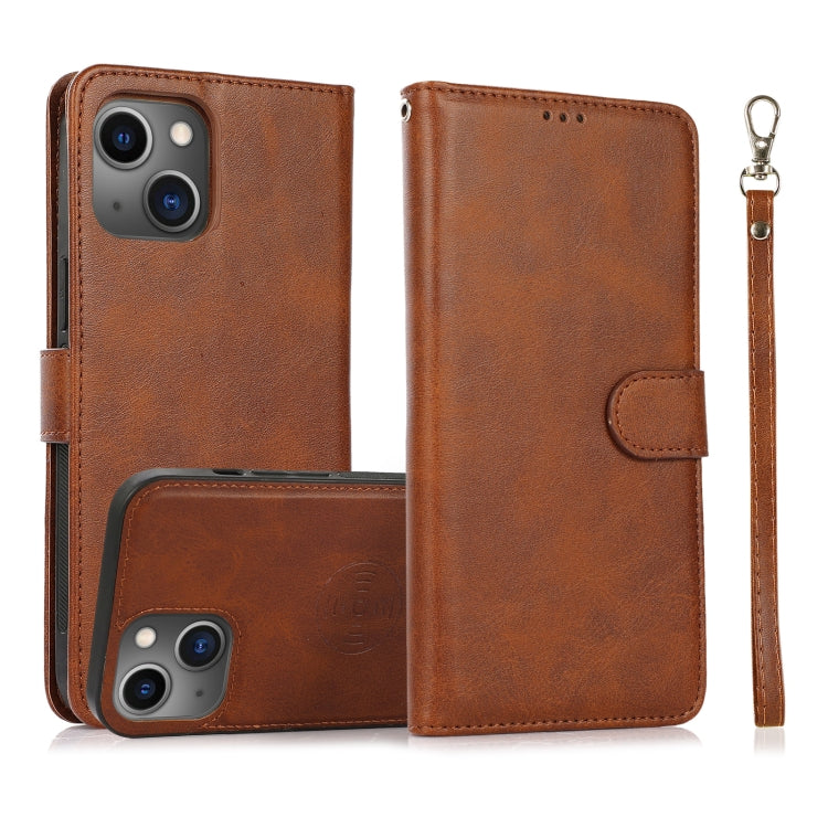 Case – Leather, Magnetic (iPhone 13 mini) #9 For iPhone 13 Brown