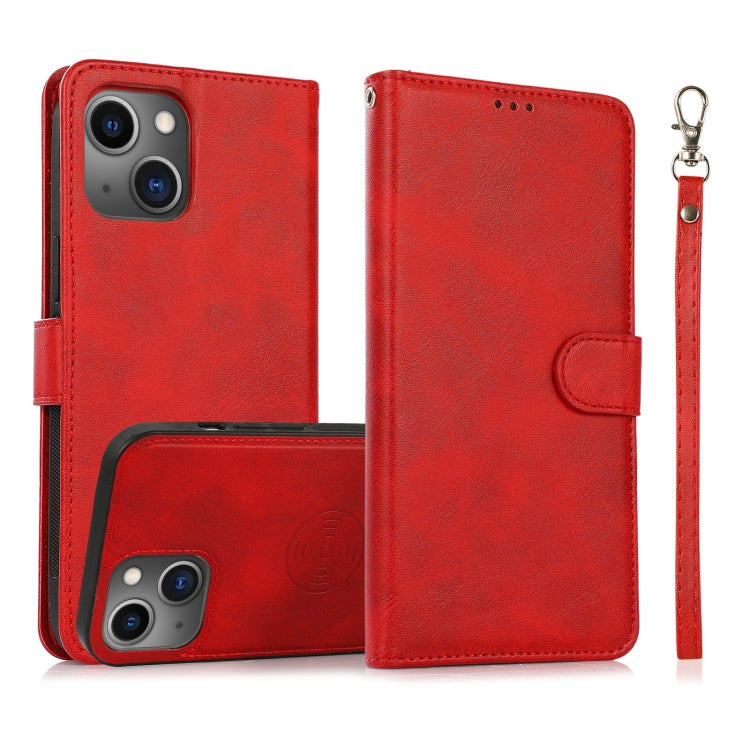 Case – Leather, Magnetic (iPhone 13 mini) #9 For iPhone 13 Red