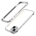 Aurora Series Lens Protector + Metal Frame Protective Case, For iPhone... (iPhone 13 mini) For iPhone 13 mini Silver