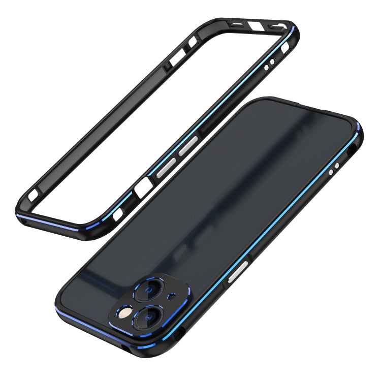 Aurora Series Lens Protector + Metal Frame Protective Case, For iPhone... (iPhone 13 mini) For iPhone 13 Black Blue