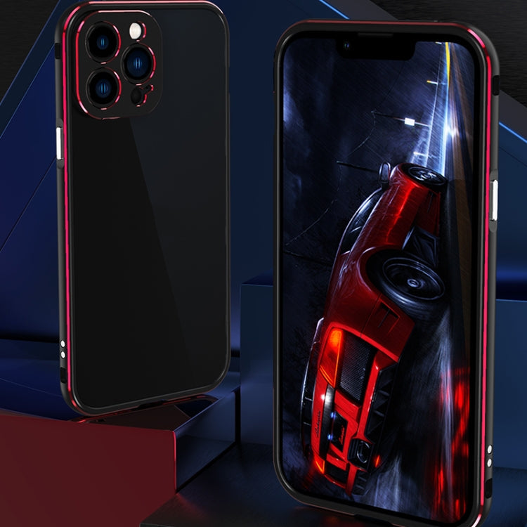 Aurora Series Lens Protector + Metal Frame Protective Case, For iPhone... (iPhone 13 Pro)