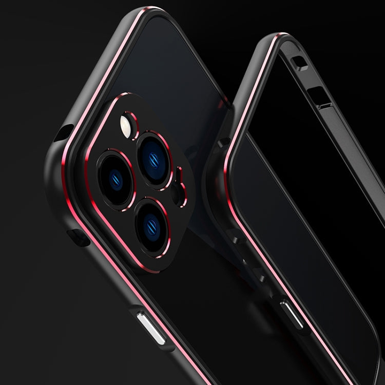 Aurora Series Lens Protector + Metal Frame Protective Case, For iPhone... (iPhone 13 Pro)