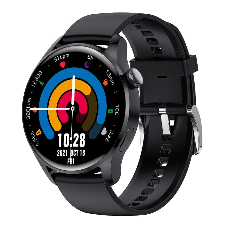 M103 1.35 inch IPS Color Screen IP67 Waterproof Smart Watch, Support Sleep Monitoring / Heart Rate Monitoring / Bluetooth Call / Music Playback, Style: Silicone Strap, Silicone Strap(Black), Silicone Strap(Black Silver) Silicone Strap(Black) Black
