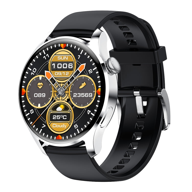 M103 1.35 inch IPS Color Screen IP67 Waterproof Smart Watch, Support Sleep Monitoring / Heart Rate Monitoring / Bluetooth Call / Music Playback, Style: Silicone Strap, Silicone Strap(Black), Silicone Strap(Black Silver) Silicone Strap(Black Silver) Black Silver