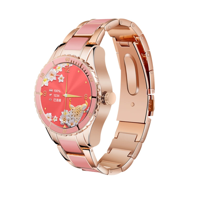 Z73 1.09 inch Touch Screen Smart Bracelet, Support Sleep Monitoring / Heart Rate Monitoring / Voice Control / Women Menstrual Cycle Reminder – Bluetooth Pink