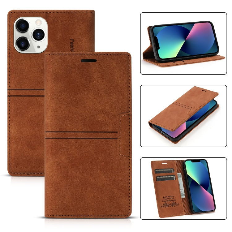 Case – Leather, Magnetic (iPhone 13 mini) #11 For iPhone 13 mini Brown