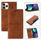 Case – Leather, Magnetic (iPhone 13 mini) #11 For iPhone 13 mini Brown