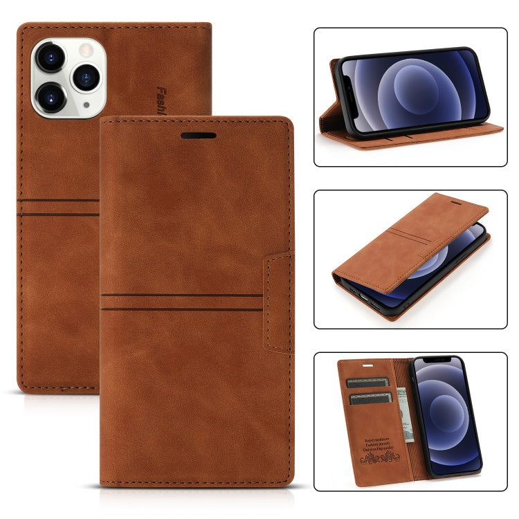 Case – Leather, Magnetic (iPhone 12 mini) #9 For iPhone 12 mini Brown