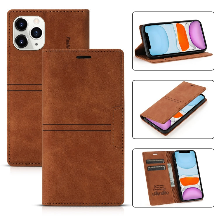 Case – Leather, Magnetic (iPhone 12 mini) #9 For iPhone 11 Brown