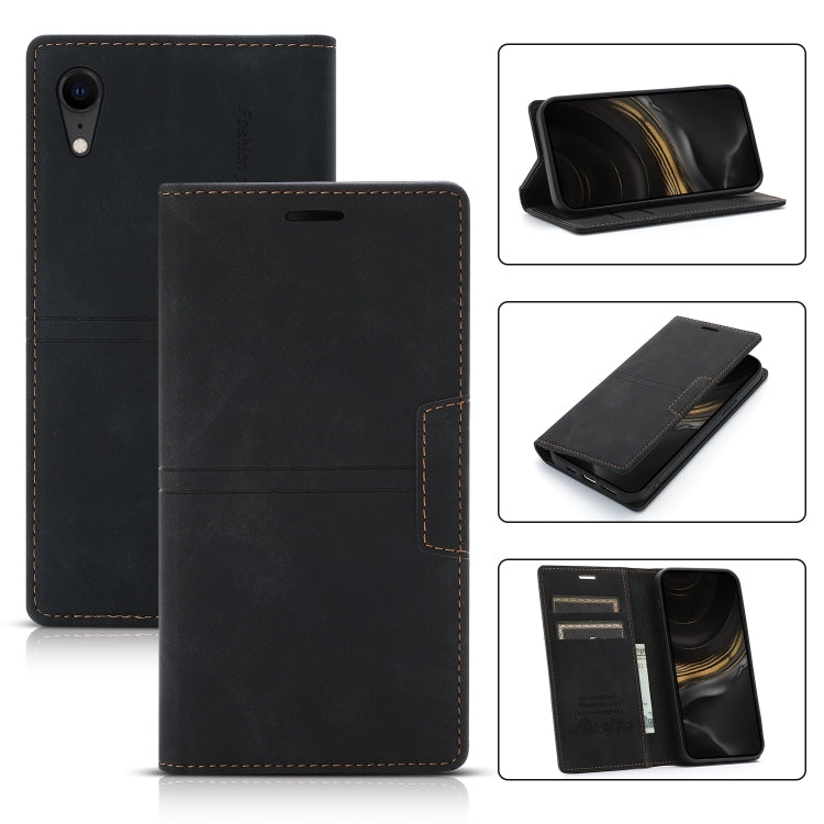 Case – Leather, Magnetic (iPhone 11 Pro) #6 For iPhone XR Black
