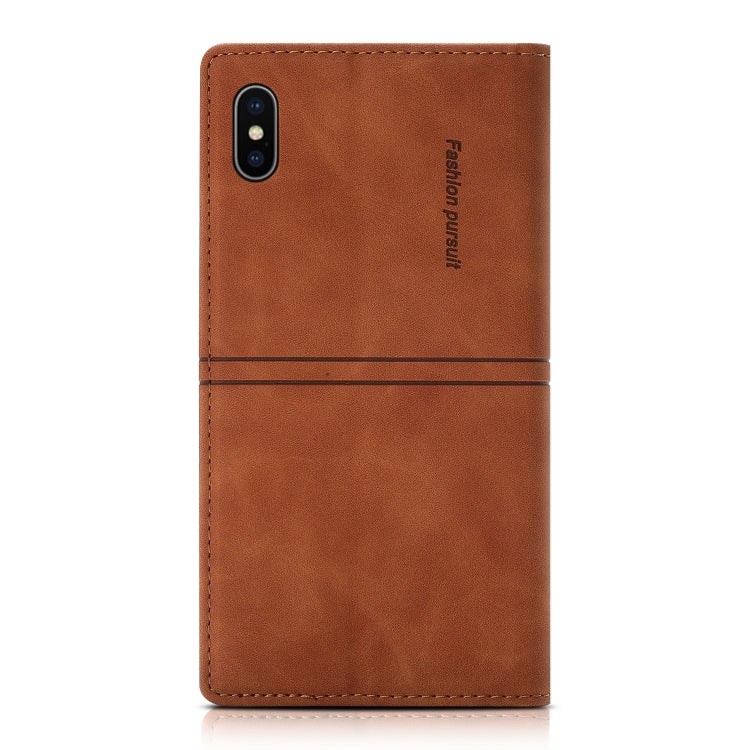 Dream Magnetic Suction Business Horizontal Flip PU Leather Case with Holder & Card Slot & Wallet – Magnetic, Card Slot, Flip, For iPhone XS Max, For iPhone SE 2022 / SE 2020 / 8 / 7, For iPhone 8 Plus / 7 Plus