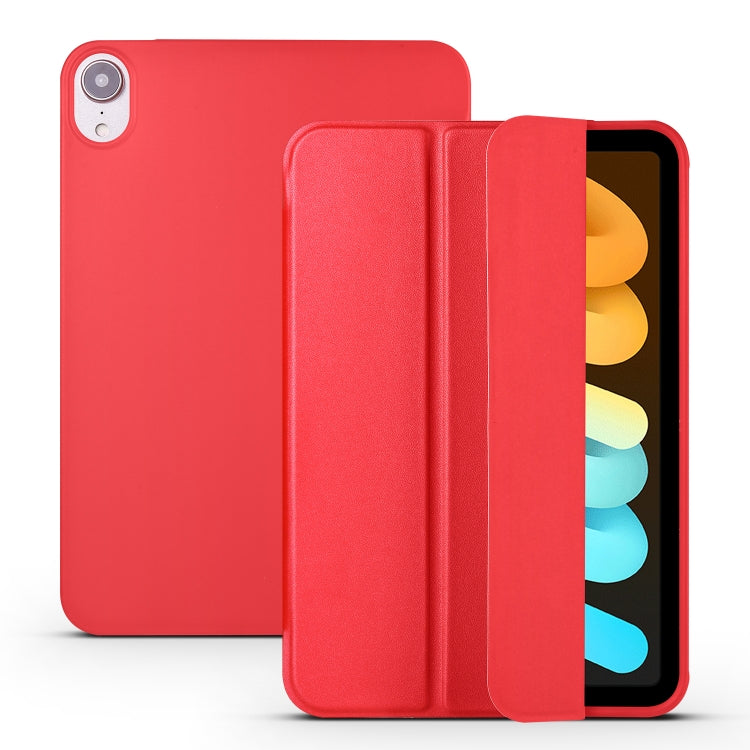 Tablet Case – Leather, Foldable (iPad mini 6) #2 For iPad mini 6 mini 2024 Red