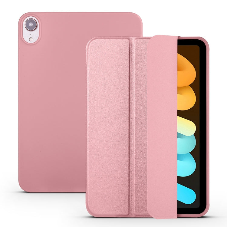 Tablet Case – Leather, Foldable (iPad mini 6) #2 For iPad mini 6 mini 2024 Rose Gold