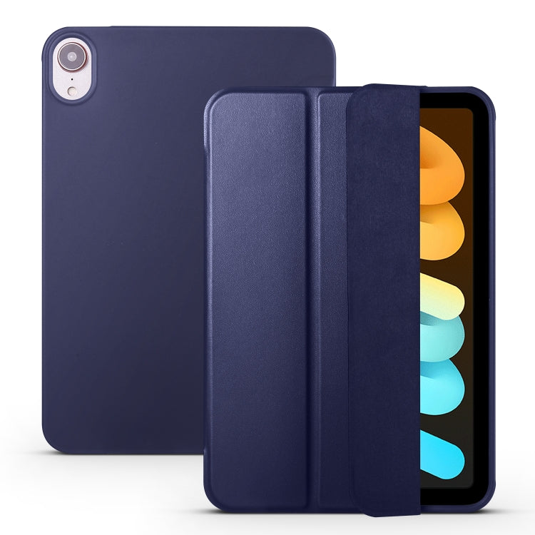Tablet Case – Leather, Foldable (iPad mini 6) #2 For iPad mini 6 mini 2024 Dark Blue