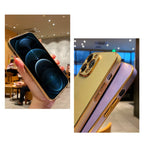 Electroplating Metal Frame Precise Hole TPU Protective Case, For iPhone...
