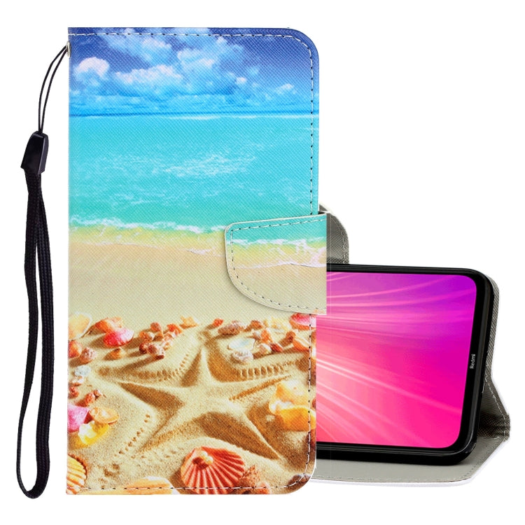 3D Colored Drawing Horizontal Flip PU Leather Case with Holder & Card Slots & Wallet – Card Slot, Flip, Leather, For Xiaomi Redmi Note 8 For Xiaomi Redmi Note 8 Pentagram