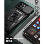 Sliding Camera Cover Design Precise Hole TPU+PC Protective Case, For...
