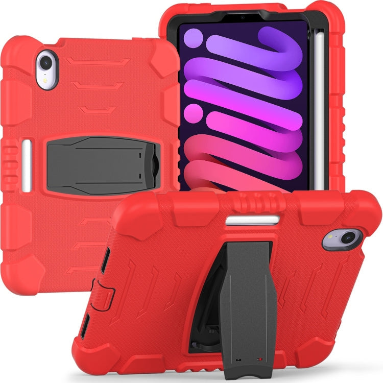 Case – Silicone (iPad mini 6) For iPad mini 6 mini 2024 Red+Black