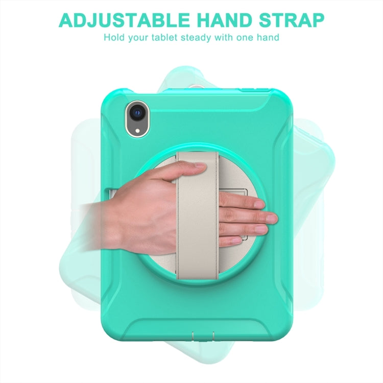 360 Degree Rotation PC + TPU Protective Case with Holder & Hand-strap,... (iPad mini 6)