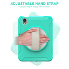 360 Degree Rotation PC + TPU Protective Case with Holder & Hand-strap,... (iPad mini 6)