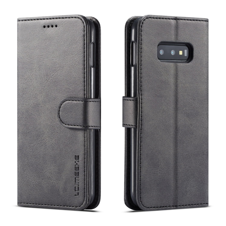 LC.IMEEKE Calf Texture Horizontal Flip Leather Case, with Holder & Card Slots & Wallet – Card Slot, Flip, Leather, For Galaxy Note 10 Plus, For Galaxy S10, For Galaxy S10 Plus, For Galaxy S10e For Galaxy S10e Brown