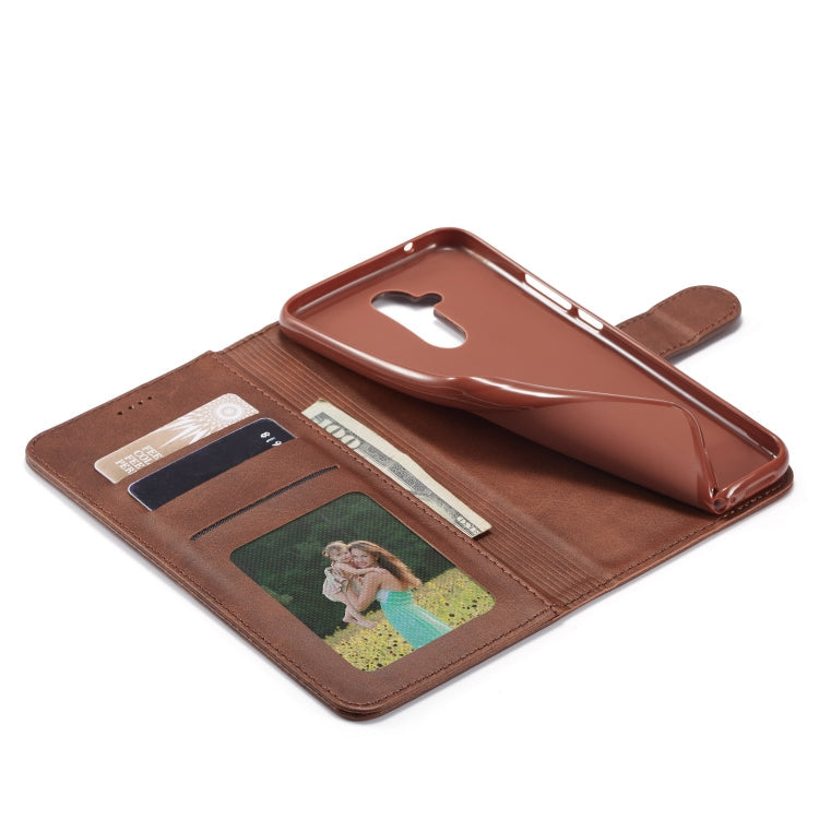 LC.IMEEKE Calf Texture Horizontal Flip Leather Case, with Holder & Card Slots & Wallet – Card Slot, Flip, Leather, For Huawei Mate 20 Lite / Maimang 7