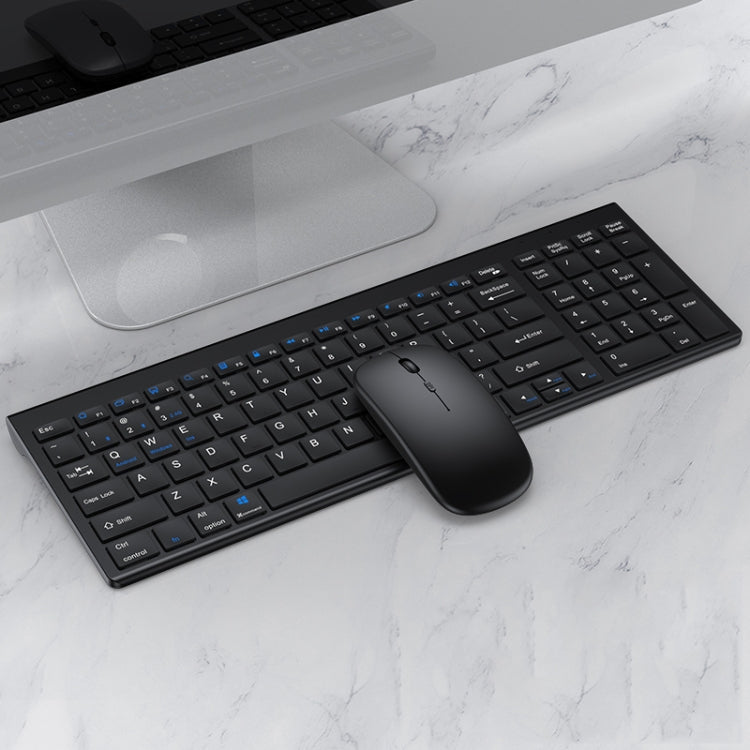 109 Three-mode Wireless Bluetooth Keyboard Mouse Set, Three-mode Keyboard Mouse Set – Bluetooth Three-mode Keyboard Mouse Set Black
