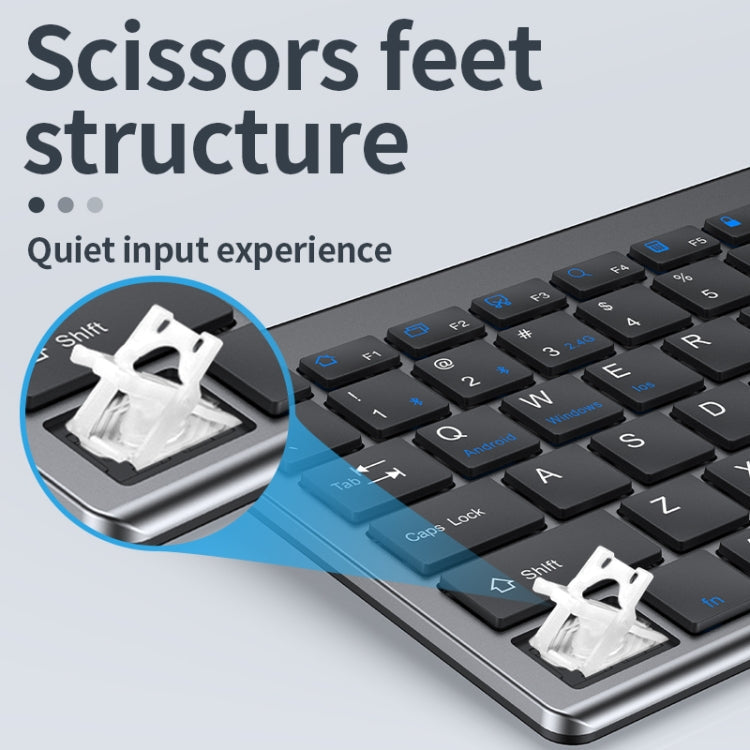 109 Three-mode Wireless Bluetooth Keyboard Mouse Set, Three-mode Keyboard Mouse Set – Bluetooth