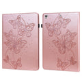 Embossed Butterfly Pattern Horizontal Flip Leather Tablet Case, For iPad 9.7 (2018/2017) / Air 2 / Air For iPad 9.7 (2018 2017) Air 2 Air Pink