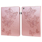 Embossed Butterfly Pattern Horizontal Flip Leather Tablet Case, For iPad 9.7 (2018/2017) / Air 2 / Air For iPad 9.7 (2018 2017) Air 2 Air Pink