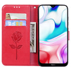 Rose Embossed Horizontal Flip PU Leather Case for Galaxy A10, with Holder & Card Slots & Wallet – Card Slot, Flip, Leather, For Xiaomi Redmi 8, For Xiaomi Redmi Note 8, For Xiaomi Redmi Note 8 Pro, For Galaxy A10s