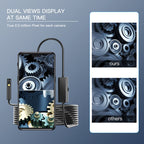 AN100 3 in 1 IP68 Waterproof USB-C / Type-C + Micro USB + USB Dual Cameras Industrial Didital Endoscope with 9 LEDs, Support Android System, Lens Diameter: 8mm, 1m Soft Cable, 2m Soft Cable, 3.5m Soft Cable, 5m Soft Cable, 10m Soft Cable, 1m Hard...