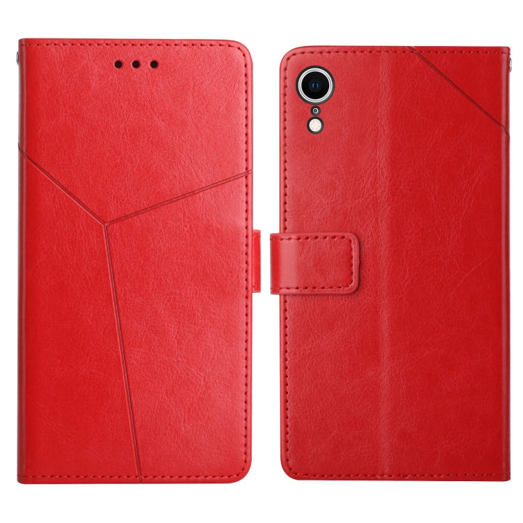 Y Stitching Horizontal Flip Leather Phone Case with Holder & Card Slots & Wallet & Photo Frame – Card Slot, Flip, Leather, For iPhone XS / X, For iPhone XR, For iPhone XS Max For iPhone XR Red